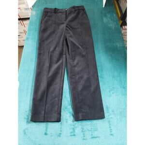 Loft Pants Size 0 Womens Black Mid Rise Ladies Stretch Riviera Velvet Slim NWT